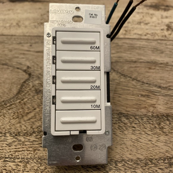 Leviton Other - Leviton 6161T Timer Switch 10-20-30-60 Minute Preset Wall Switch White